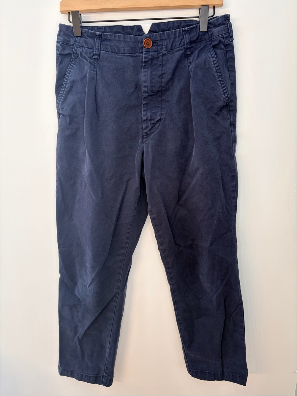 Alex Mill Women’s Boy Pleated Pant in Dark Navy Blue, Size 6 - Picture 7 of 13